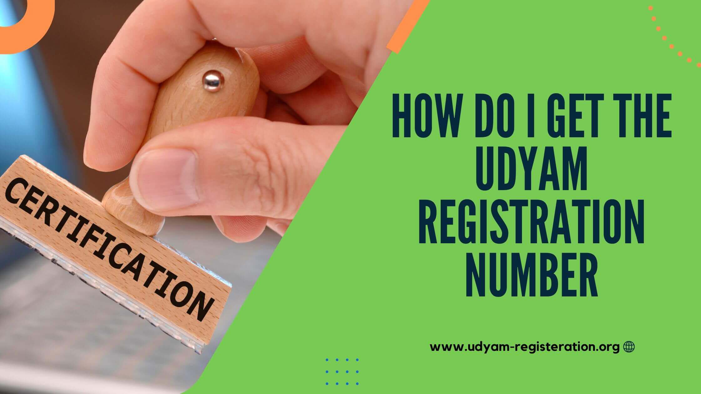 How do I get the Udyam registration number (URN)?